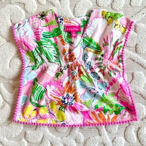 Lilly Pulitzer toddler girl Target Nosey Posey swim coverup 12M